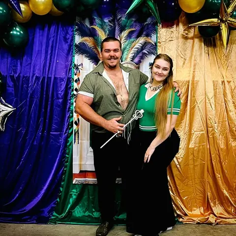 ZZ as Grand Marshal holding his parade scepter